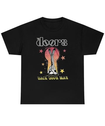 The Doors shirt - The Doors Merch - The Doors T-shirt - The Doors Back Door Man - Black T-Shirt - graphic tee - Rock tshirt