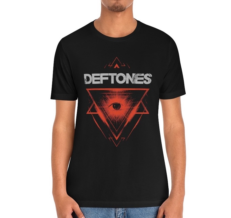 Buy Deftones T-shirt - red eye triangle Premium T-Shirt ⋆ NEXTSHIRT