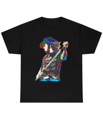 Lynyrd Skynyrd shirt - Lynyrd Skynyrd Merch - Lynyrd Skynyrd T-shirt - Ronnie Van Zant of Lynyrd Skynyrd - Black T-Shirt - graphic tee - Rock t shirt