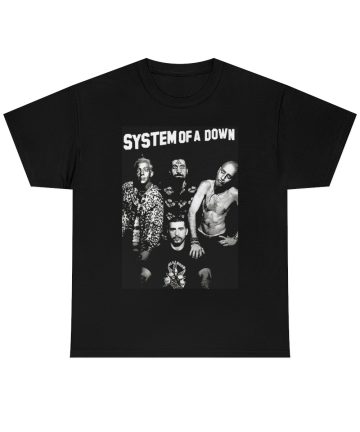 System of a Down t shirt - System of a Down Merch - System of a Down shirt - black and rock - Black T-Shirt - graphic tee - Nu Metal t shirt - Rock t shirt
