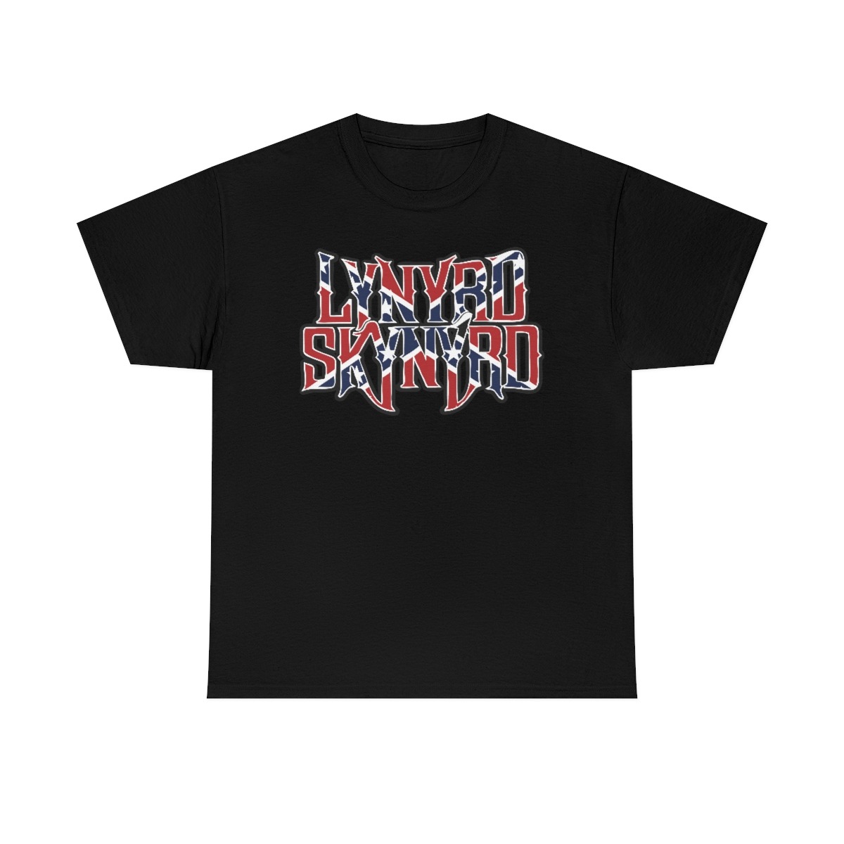 Lynyrd Skynyrd shirt - Lynyrd Skynyrd Merch - Lynyrd Skynyrd T-shirt - Lynyrd Flag - Black T-Shirt - graphic tee - Rock t shirt
