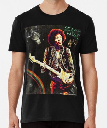 Jimi Hendrix shirt - Jimi Hendrix Merch - Jimi Hendrix T-shirt - Forever Jimi - Black T-Shirt - graphic tee - Rock t shirt