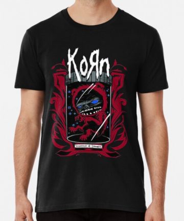 Korn t shirt - Korn Merch - Korn shirt - transparent korn best selling - Black T-Shirt - graphic tee - Nu Metal t shirt - Rock t shirt