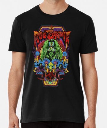Rob Zombie shirt - Rob Zombie Merch - Rob Zombie T-shirt - Rob band Zombie moon star vintage gift for fans and lovers - Black T-Shirt - graphic tee - Nu Metal t shirt - Rock t shirt