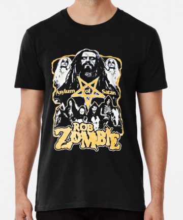 Rob Zombie shirt - Rob Zombie Merch - Rob Zombie T-shirt - Rob Zombie Singer Asylum Of Satan - Black T-Shirt - graphic tee - Nu Metal t shirt - Rock t shirt