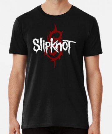 Slipknot t shirt - Slipknot Merch - Slipknot shirt - Red And White - Black T-Shirt - graphic tee - Nu Metal t shirt - Rock t shirt