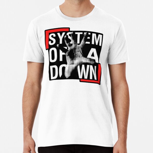 System of a Down t shirt - System of a Down Merch - System of a Down shirt - hand from down - White T-Shirt - graphic tee - Nu Metal t shirt - Rock t shirt