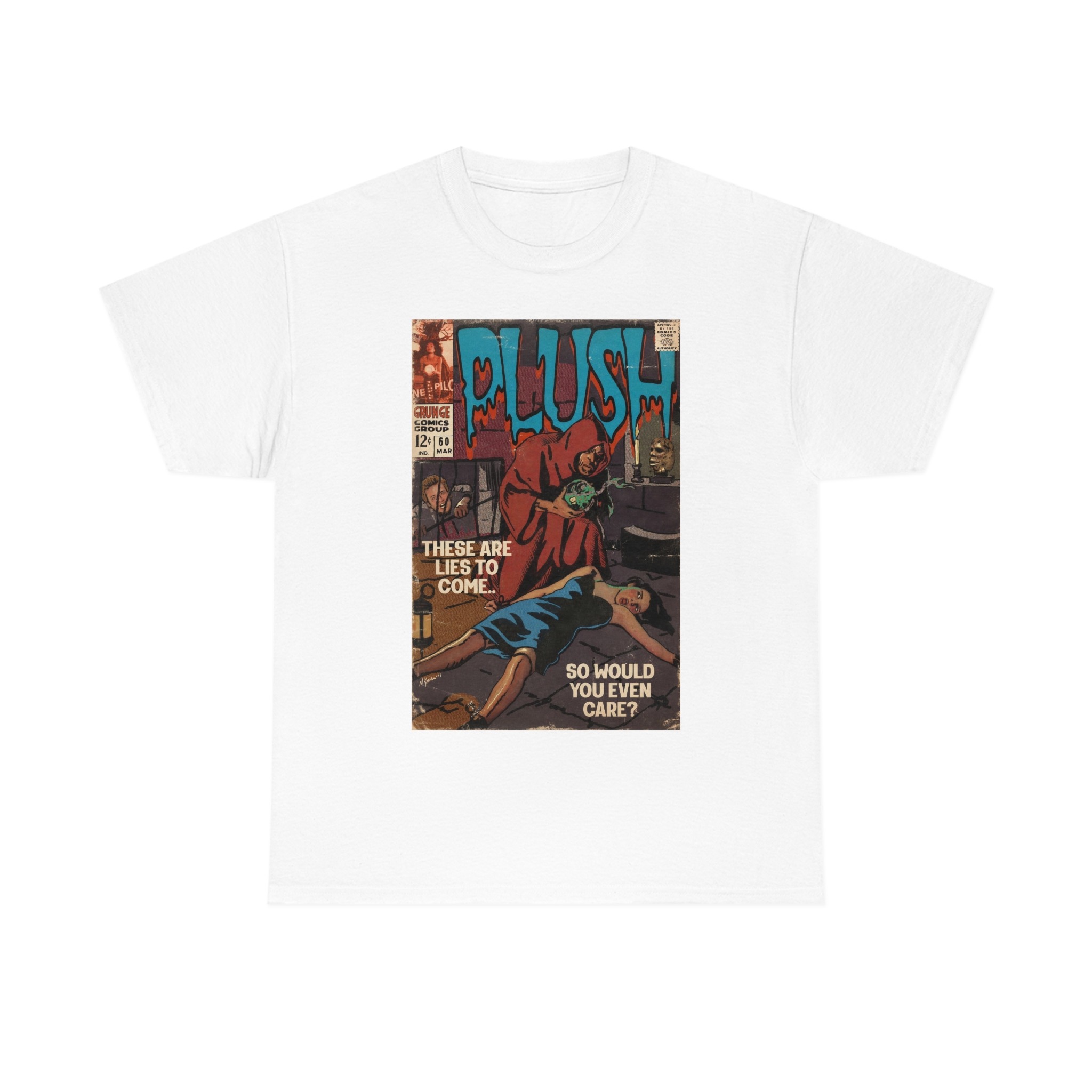 Stone Temple Pilots band T-Shirt - Stone Temple Pilots- Plush Comic Book  Parody Premium T-Shirt