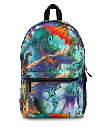 Dragon backpack - Dragon bookbag - Dragon merch - Dragon apparel