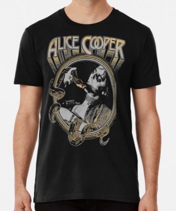 Alice Cooper merch - Alice Cooper tee shirt graphic - Alice Cooper clothing - Alice Cooper apparel - Alice Cooper t shirt cotton - Alice Cooper T-Shirt - Alice C - Vintage Snake Premium T-Shirt