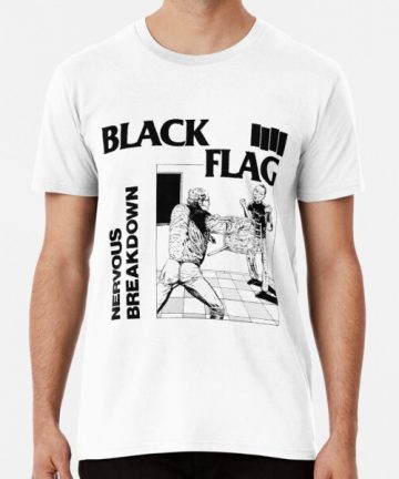 Black Flag band merch - Black Flag band tee shirt graphic - Black Flag band clothing - Black Flag band apparel - Black Flag band t shirt cotton - Black Flag band T-Shirt - Black Flag Nervous Breakdown High Quality Premium T-Shirt