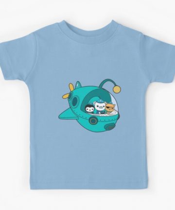 child tshirt cotton - boy tshirt - girl tshirt - Kwazii Character From Octonauts   Kids T-Shirt