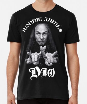 Dio band merch - Dio band tee shirt graphic - Dio band clothing - Dio band apparel - Dio band t shirt cotton - Dio band T-Shirt - DIO BAND Ronnie James Premium T-Shirt
