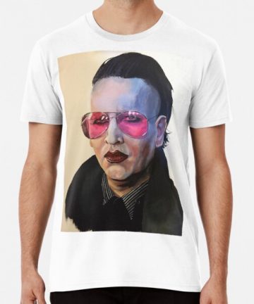 Marilyn Manson merch - Marilyn Manson tee shirt graphic - Marilyn Manson clothing - Marilyn Manson apparel - Marilyn Manson t shirt cotton - Marilyn Manson T-Shirt - Marilyn Manson Painting Premium T-Shirt