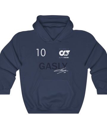 F1 merch - F1 clothing - F1 apparel - Pierre Gasly - 2021 Navy Signed Customized Hoodie