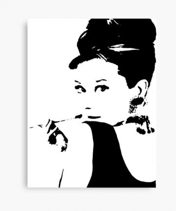 Audrey Hepburn Canvas Print merch - Audrey Hepburn Canvas Print apparel