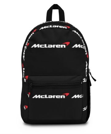 F1 backpack - McLaren Racing logo bookbag - McLaren Racing logo merch - McLaren Racing logo apparel
