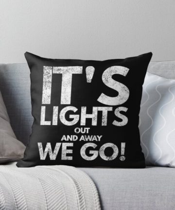 Its lights out and away we go! - F1 pillow - F1 merch - F1 apparel