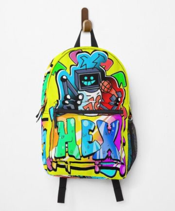 Rafael Nadal backpack - Hex fnf mod character graffiti bookbag - Hex fnf mod character graffiti merch - Hex fnf mod character graffiti apparel