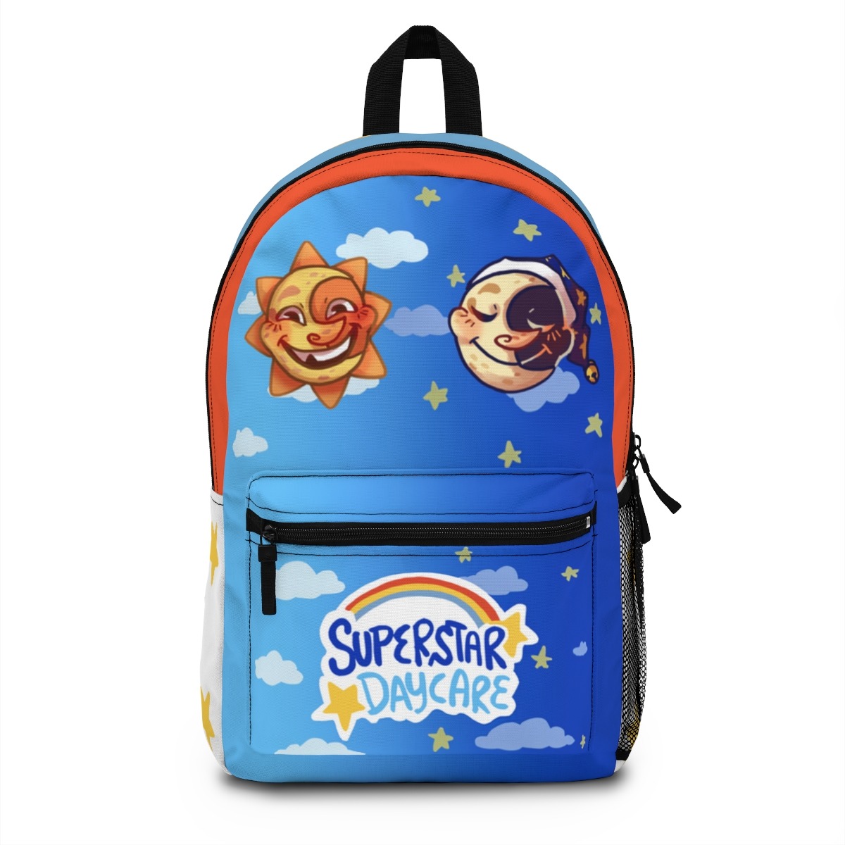 SuperStar Daycare Sun and Moon Backpack Backpack - SuperStar Daycare Sun and Moon bookbag - SuperStar Daycare Sun and Moon merch - SuperStar Daycare Sun and Moon apparel