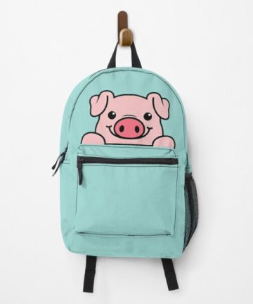Cute Baby Pig Saying HI! backpack - Cute Baby Pig Saying HI! bookbag - Cute Baby Pig Saying HI! merch - Cute Baby Pig Saying HI! apparel