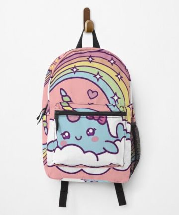 Unicorn Narwhal Girl Dreams On Cloud With Rainbow backpack - Unicorn Narwhal Girl Dreams On Cloud With Rainbow bookbag - Unicorn Narwhal Girl Dreams On Cloud With Rainbow merch - Unicorn Narwhal Girl Dreams On Cloud With Rainbow apparel