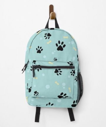 Puppy pawprint pattern backpack - Puppy pawprint pattern bookbag - Puppy pawprint pattern merch - Puppy pawprint pattern apparel