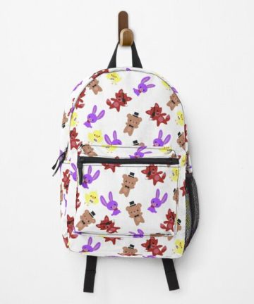 Cute Fnaf Pattern backpack - Cute Fnaf Pattern bookbag - Cute Fnaf Pattern merch - Cute Fnaf Pattern apparel
