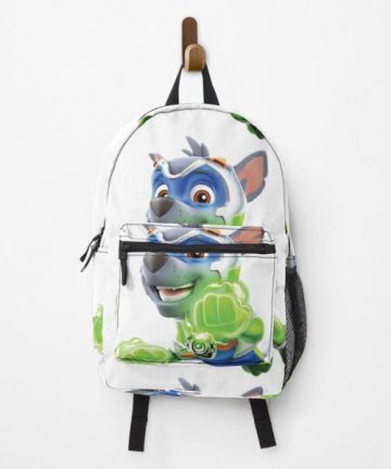 Rocky Paw Patrol Mighty Pups Super Paws backpack - Rocky Paw Patrol Mighty Pups Super Paws bookbag - Rocky Paw Patrol Mighty Pups Super Paws merch - Rocky Paw Patrol Mighty Pups Super Paws apparel