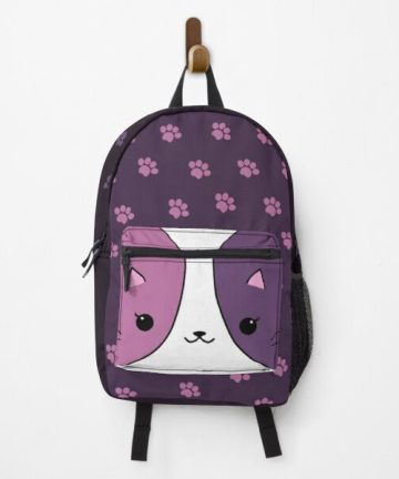 Aphmau cat pink and purple Bag backpack - Aphmau cat pink and purple Bag bookbag - Aphmau cat pink and purple Bag merch - Aphmau cat pink and purple Bag apparel