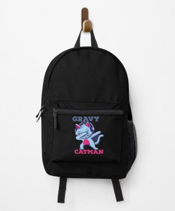 Gravycatman backpack - Gravycatman bookbag - Gravycatman merch - Gravycatman apparel