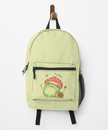 Super Cute Kawaii Frog with Toadstool Mushroom Hat Snail - Cottagecore Aesthetic Forggy Mushrooms - Amanita Muscaria Lover - Edgy Kidcore Chubby Frogge Art backpack - Super Cute Kawaii Frog with Toadstool Mushroom Hat Snail - Cottagecore Aesthetic Forggy Mushrooms - Amanita Muscaria Lover - Edgy Kidcore Chubby Frogge Art bookbag - Super Cute Kawaii Frog with Toadstool Mushroom Hat Snail - Cottagecore Aesthetic Forggy Mushrooms - Amanita Muscaria Lover - Edgy Kidcore Chubby Frogge Art merch - Super Cute Kawaii Frog with Toadstool Mushroom Hat Snail - Cottagecore Aesthetic Forggy Mushrooms - Amanita Muscaria Lover - Edgy Kidcore Chubby Frogge Art apparel