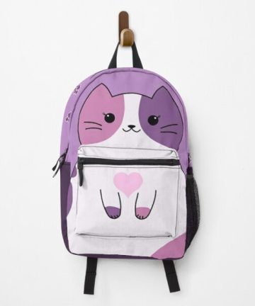 Aphmau Kawaii Cat backpack - Aphmau Kawaii Cat bookbag - Aphmau Kawaii Cat merch - Aphmau Kawaii Cat apparel