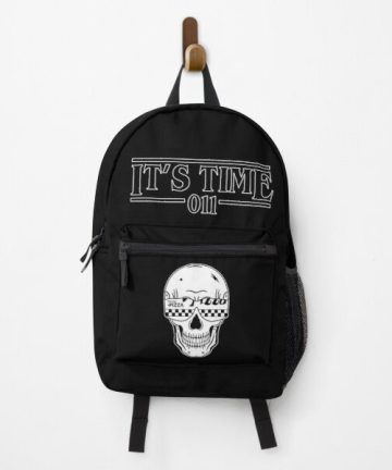 It's time Skull backpack - It's time Skull bookbag - It's time Skull merch - It's time Skull apparel