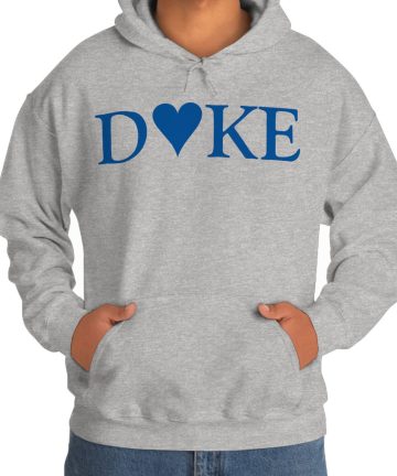 Duke University heart Hoodie