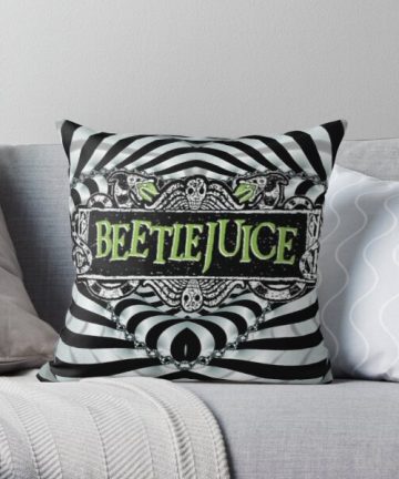 Beetlejuice pillow - Beetlejuice merch - Beetlejuice apparel