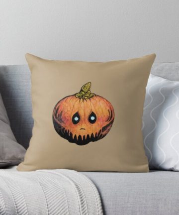 Bewildered halloween pumpkin pillow - Bewildered halloween pumpkin merch - Bewildered halloween pumpkin apparel