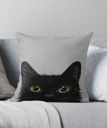 Black Cat pillow - Black Cat merch - Black Cat apparel