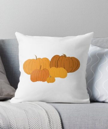Cute Fall Pumpkins pillow - Cute Fall Pumpkins merch - Cute Fall Pumpkins apparel