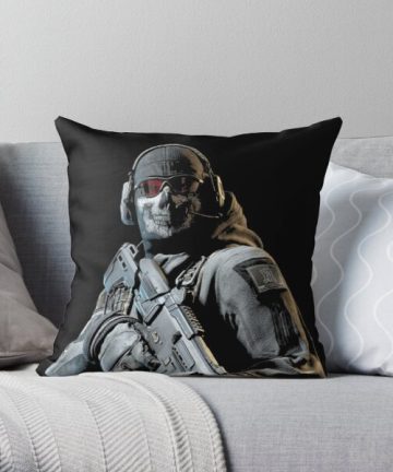 Ghost Solider- Warzone pillow - Ghost Solider- Warzone merch - Ghost Solider- Warzone apparel