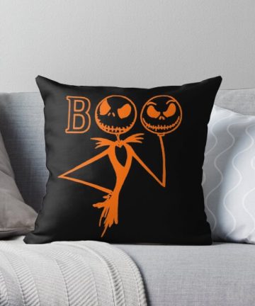 Halloween Scary Pumpkin Head pillow - Halloween Scary Pumpkin Head merch - Halloween Scary Pumpkin Head apparel