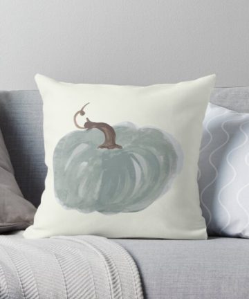 Harvest Pumpkin - Gray pillow - Harvest Pumpkin - Gray merch - Harvest Pumpkin - Gray apparel
