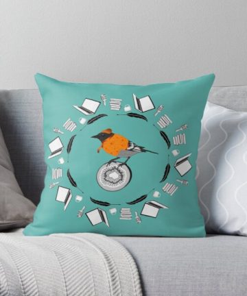 Limited Time Kiwi and the Bird - Autumn Sweater pillow - Limited Time Kiwi and the Bird - Autumn Sweater merch - Limited Time Kiwi and the Bird - Autumn Sweater apparel
