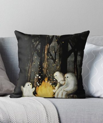 Marshmallows and ghost stories pillow - Marshmallows and ghost stories merch - Marshmallows and ghost stories apparel