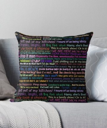 One direction Quotes pillow - One direction Quotes merch - One direction Quotes apparel