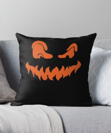 scary pumpkin pillow - scary pumpkin merch - scary pumpkin apparel