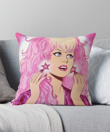 Showtime Jem and the Holograms Pink 1980s Cartoon Retro Vintage Pink Hair pillow - Showtime Jem and the Holograms Pink 1980s Cartoon Retro Vintage Pink Hair merch - Showtime Jem and the Holograms Pink 1980s Cartoon Retro Vintage Pink Hair apparel