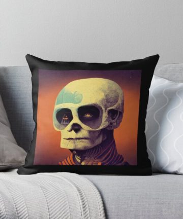 Somber Skeleton pillow - Somber Skeleton merch - Somber Skeleton apparel