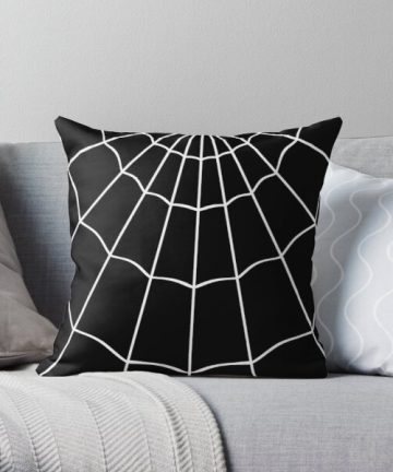 Spider Web - Black pillow - Spider Web - Black merch - Spider Web - Black apparel