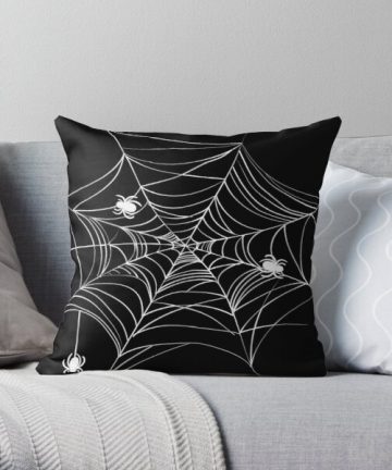 Spiderweb and Spiders pillow - Spiderweb and Spiders merch - Spiderweb and Spiders apparel